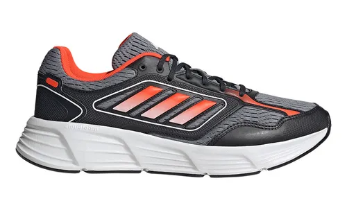 Tenis Running adidas Galaxy Star - Gris-naranja