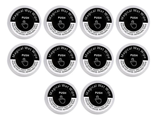 Toalla Comprimida Suave Mini Tejido De Moneda 10 Granos