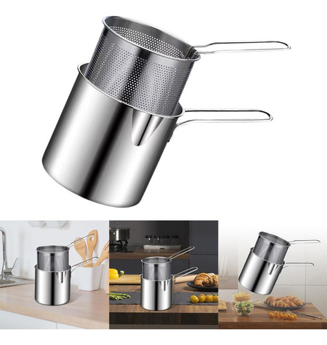 Freidora Olla Desmontable Con Cesta Para Papas Fritas