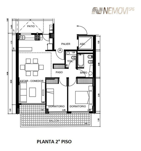 Venta Departamento 3 Ambientes Con Patio Parque Chacabuco