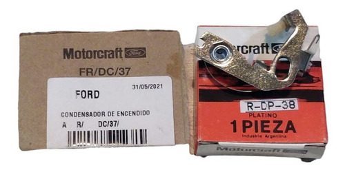 Imagen 2 de 7 de Platino Y Condensador Ford Motorcraft Año 81 Taunus