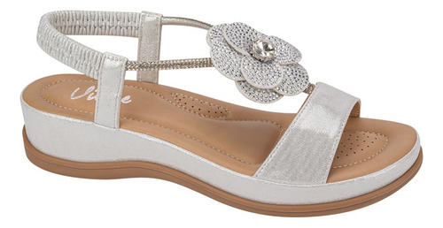 Sandalia Dama Vi Line Confort Con Brillos 1190075
