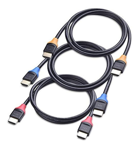 El Cable Importa. Paquete De 3 Cables De Alta Velocidad Hdmi