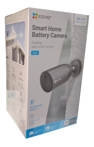 Cámara Inalámbrica Wifi Para Exterior Con Batería Eb3 2k