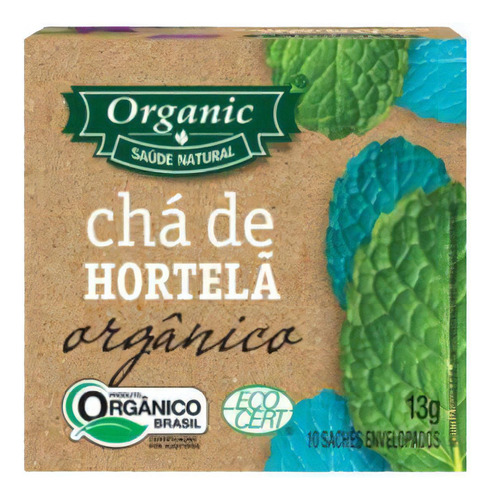 Kit 2x: Chá Orgânico De Hortelã Organic 10 Sachês