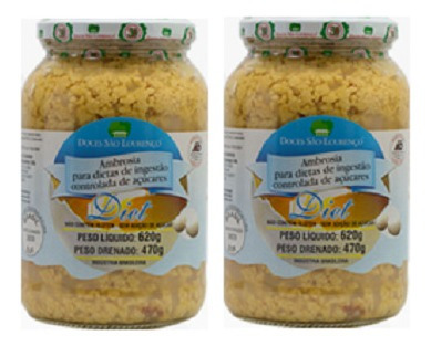 Imagem 1 de 3 de 2x Ambrosia Diet São Lourenço 620g