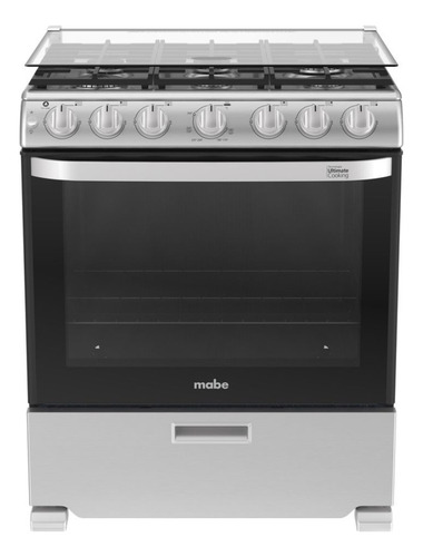 Estufa De Piso 76 Cm Acero Inoxidable Mabe - Em7660cfix3