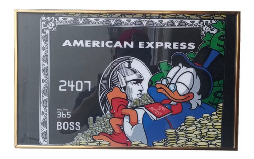 Cuadro Decorativo Macpato American Express Resina Poliester