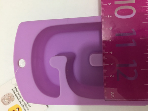 Molde De Silicon Vela Número 6 Seis Color Violeta