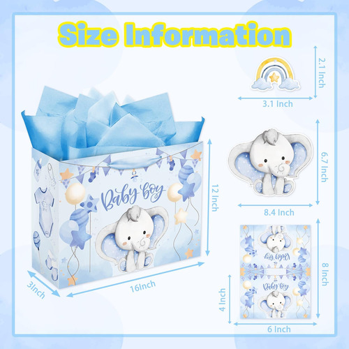 Mpanwen Bolsa De Regalo Grande Para Bebé De 16 Pulgadas, Bol