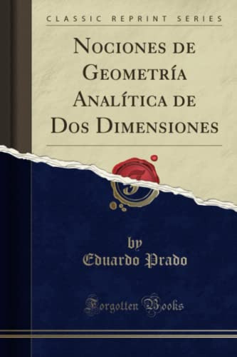 Nociones De Geometria Analitica De Dos Dimensiones -classic