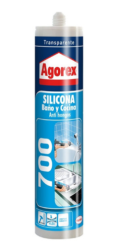 Silicona Agorex 700 Baño Y Cocina 300ml Transparente