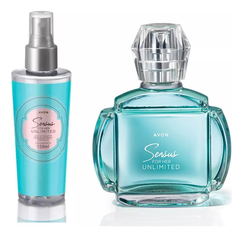 Set Avon De 2 Fragancia + Body Sensus For Her Unlimited