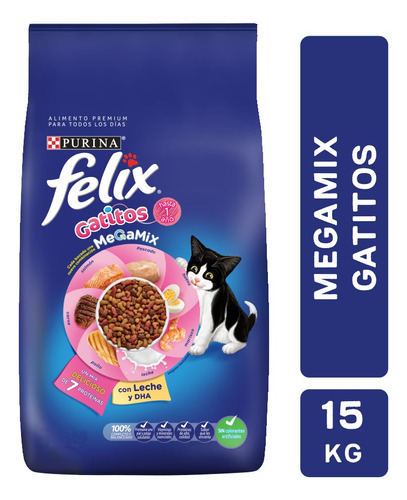 Felix Megamix Gatitos 15kg Alimento Para Gatitos