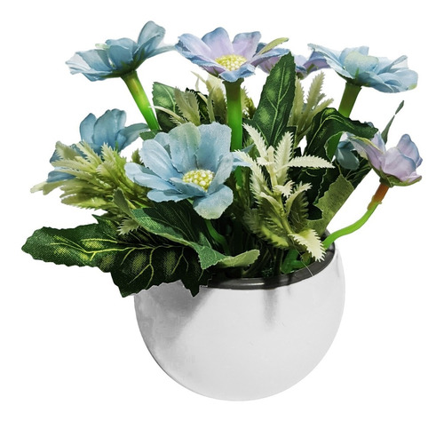 Planta Artificial Flor Con Maceta Colores M11 - Sheshu Home