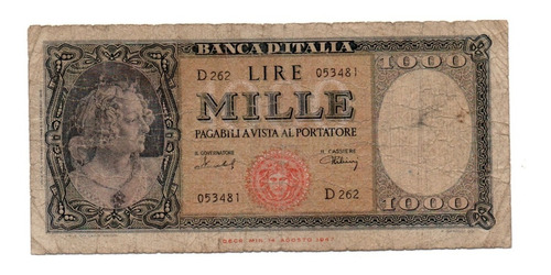 Italia Billete 1000 Liras Año 1949 P#88b