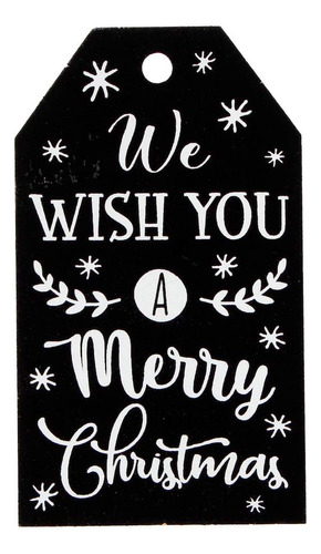 Tag Tarjeta Navideña S Decorar Mdf 18x10cm Mylin 1pz Color Wish