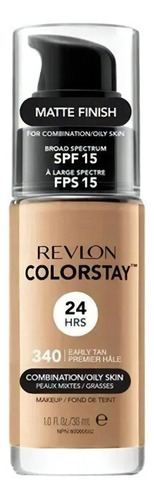 Base de maquillaje en líquida Revlon ColorStay Colorstay makeup ColorStay MakeUp tono 340 early tan - 30mL 30mg