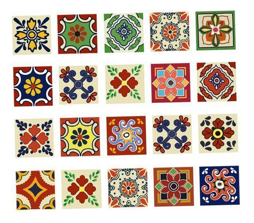 6 X 3-6pack 20 Piezas Mosaico Azulejos De Pared 6 Piezas