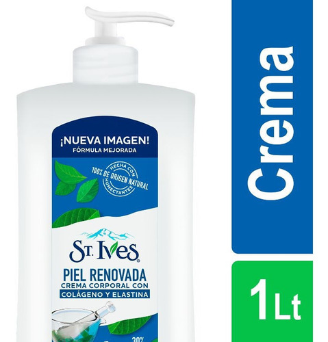 Crema Corporal Piel Renovada St. Ives Colageno Y Elastina 1l