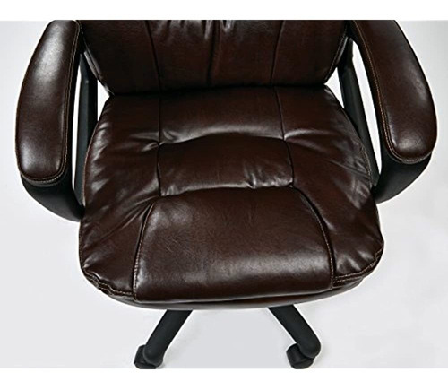 Silla De Oficina Ajustable Para Gerente De Piel Sintetica D