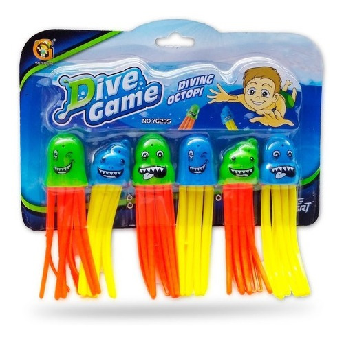 Juego De Pileta Dive Game Pulpos Para Buscar Ck 0378 