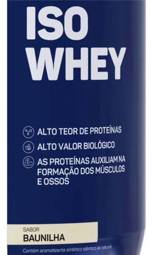 Whey Isolado Max 900g Proteína 100% Isolada Sabor Baunilha Sabor Whey Baunilha