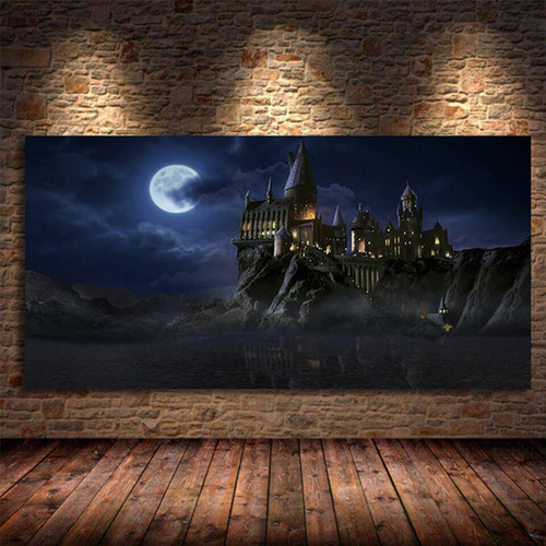Pintura Con Diamantes 5d Del Castillo De Hogwartses De Harri