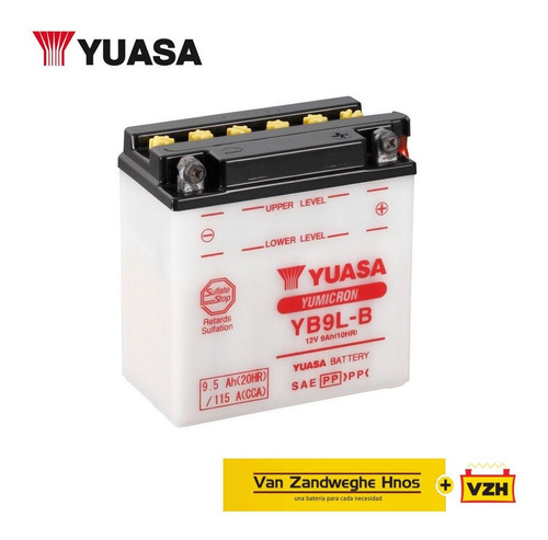 Bateria Para Motos Yuasa Yb9l-b Vzh Srl