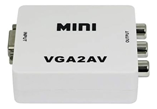 Conversor Vga A Rca Mini Vga2av Audio Y Video Ntsc Pal