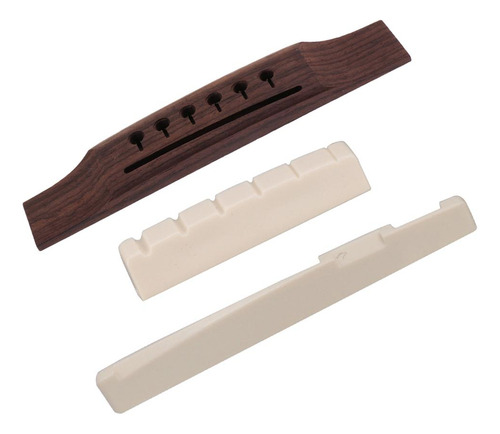 . Puente De Guitarra Acústica For Zurdos + Tuerca +