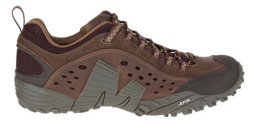 Imagen 2 de 5 de Sneaker Merrell Intercept Dark Brown Para Hombre