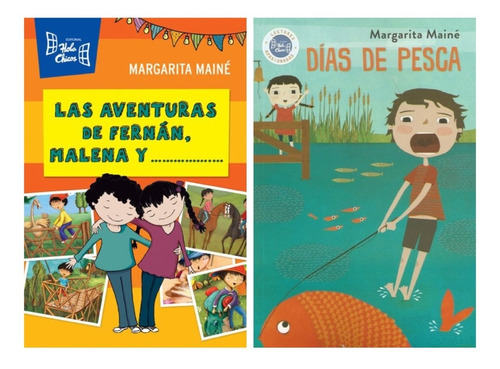 2 Libros Días De Pesca + Aventuras De Fernan Y - Hola Chicos