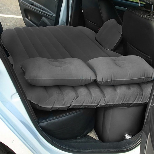 Imagen 5 de 9 de Colchón Inflable Para Auto Inflador 12v Y 2 Almohadas