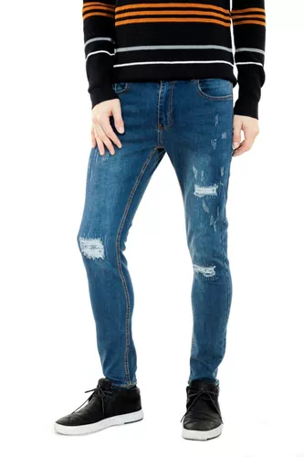 Pantalon Juvenil Hombre Casual Stretch