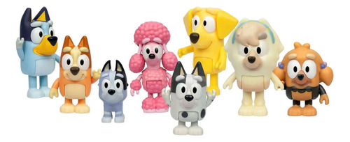 Muñecos X8 Bluey Neightborhood Friends Pack 17676