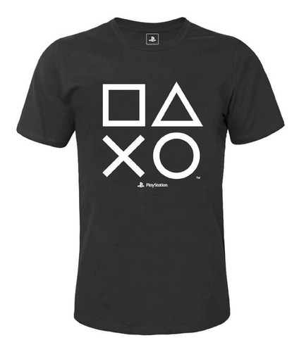 Camiseta Playstation Oficial Classic Symbols Geek