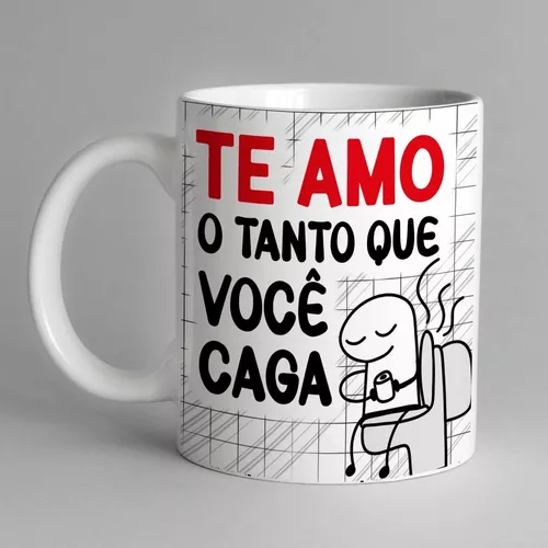 Caneca Xicara Flork Meme Dia dos Namorados c Frase Engraçada