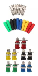 10pcs 4mm Banana Plug Speaker Binding Post + 10pcs Pvc