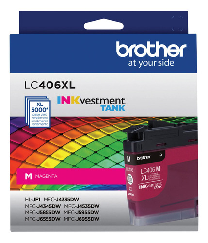 Cartucho Brother Lc406xlm High Yield Magenta