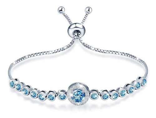 Pulsera Tennis Elegante Plata Fina 925 Regalo Mujer Joyas