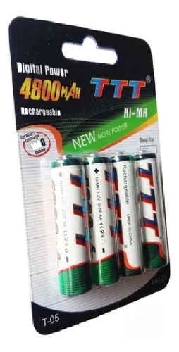 Pilas Recargables Doble Aa X4 Batería De 1.2 V