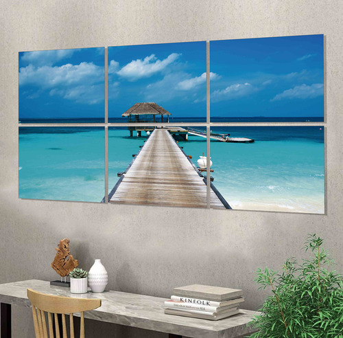 Cuadro Muelle 55cm X 120cm Paisaje Deco Cod:1061