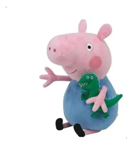 Pelúcia George Pig Irmão Da Peppa Pig 19 Cm Lindo Presente