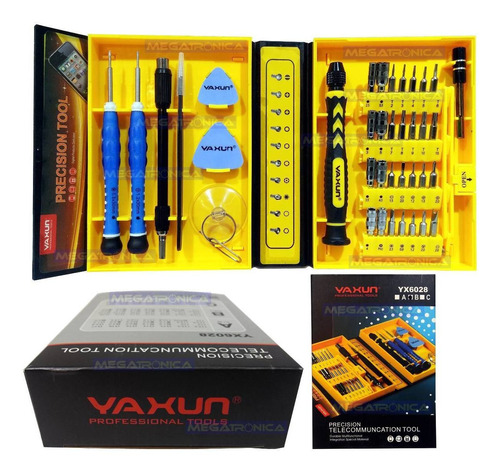 Set Destornilladores X38 Piezas Torx Pentalobe Yx6028 Profef