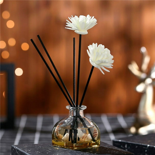 Difusor Aromatico Con Varillas Flores Aceite Esenciale Aroma