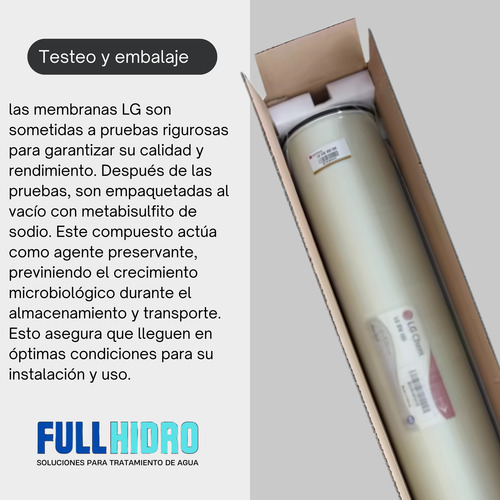 Membrana Para Osmosis Inversa Lg Cw4040sf Ultra Baja Presión