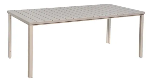 Mesa Terraza Polywood Impermeable 180x90cm Beige Northwest
