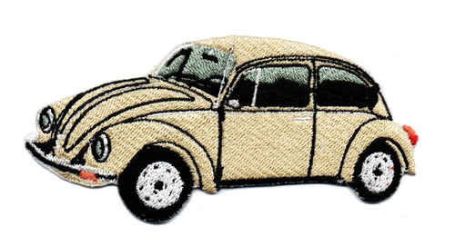 Parche Bordado Vocho Amarillo Adherible Volkswagen