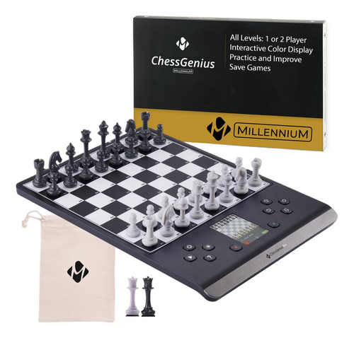 Juego De Ajedrez Electrónico Piezas Magnéticas Genius Pro